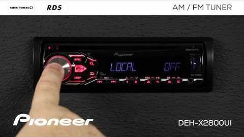 How To - DEH-X2800UI - AM/FM Tuner