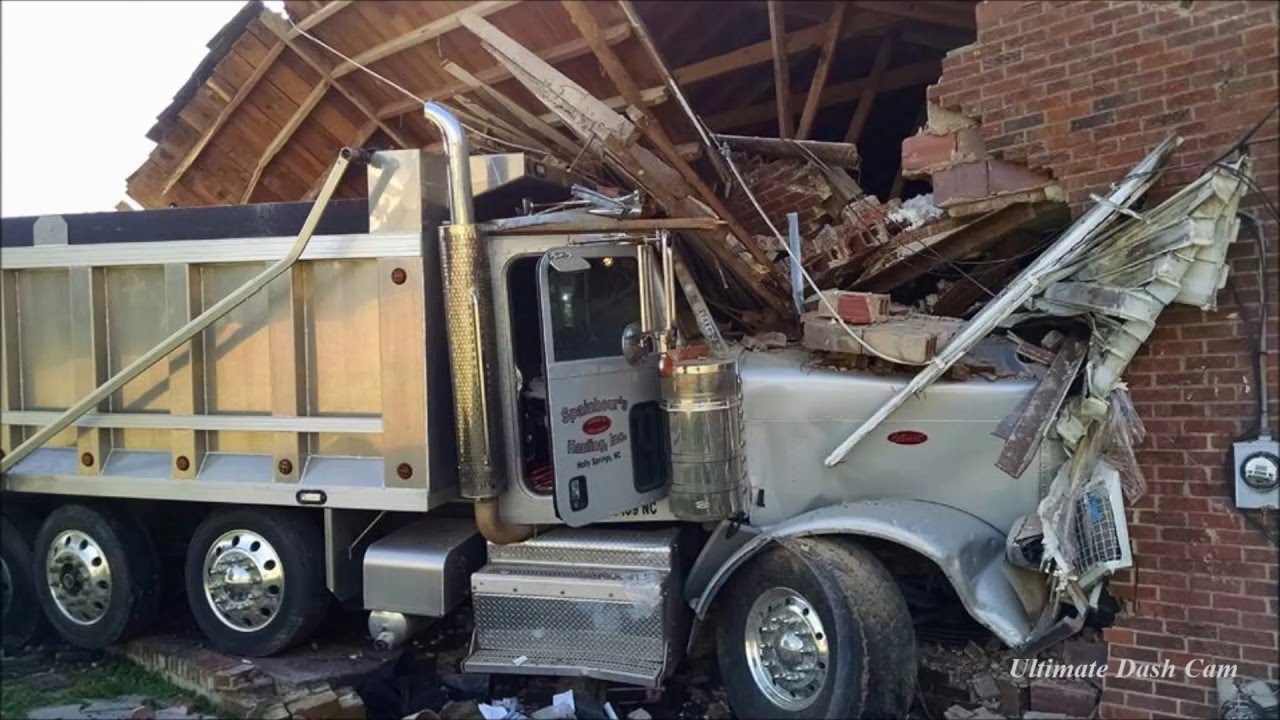 Dump Truck Crashes Into House After Being Hit by Car YouTube