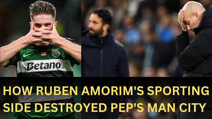 Ruben Amorim's Sporting Side Destroyed Pep's Man City 4-1.#championsleague #rubenamorim #mufc