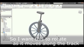 Autodesk Inventor 2015 Tutorial : Unicycle Animation Tutorial (Inventor Studio)