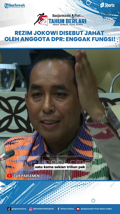 Anggota DPR Blak-blakan Sebut Rezim Jokowi Jahat Saat Rapat: Semua Bendungan Tak Fungsi!