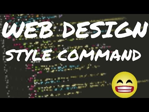 Web design |  HTML Style Command