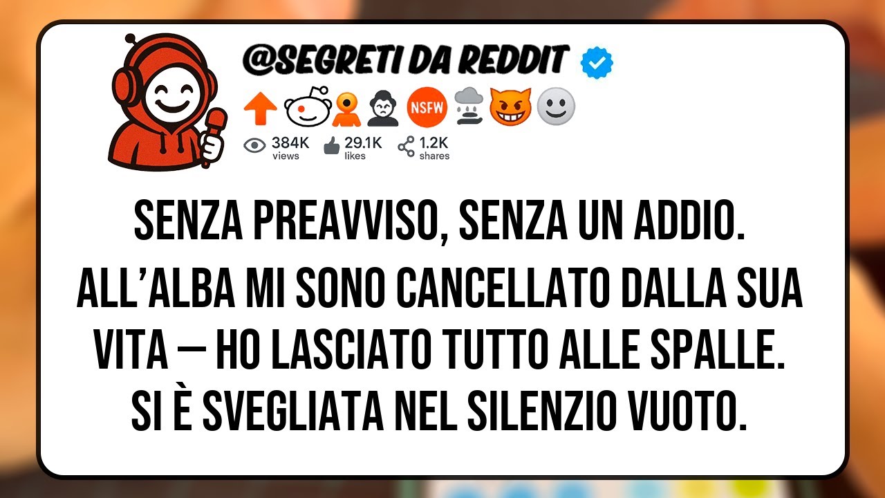 Senza preavviso. Senza un addio.All’alba mi sono voltato dalla sua vita —ho lasciato tutto alle...