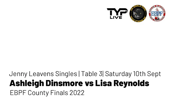 Ashleigh Dinsmore vs Lisa Reynolds | Ladies Single...