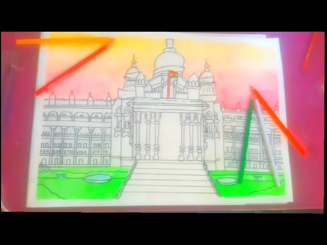 Bangalore Palace-Canvas Art Painting | Monuments Painting | Indian  Traditional Art | Buy painting Online | Harmony Arts