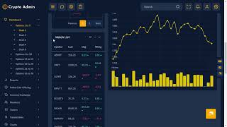 Crypto ICO User Dashboard Bootstrap Admin Templates with Dark Theme