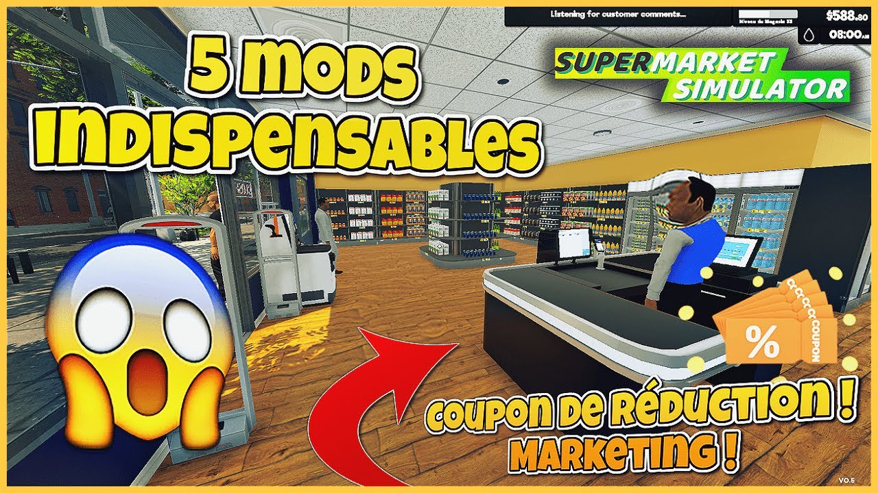 5 MODS INDISPENSABLES #21 - Supermarket Simulator 🥘 - YouTube