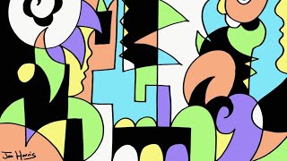 MOST SATISFYING One Line Drawing Pattern #7 / Awesome Abstract Technique / Relaxing Art Therapy