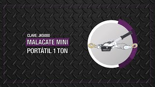 MALACATE MINI PORTATIL 1 TON - CLAVE: JK5000