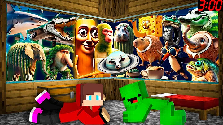 JJ and Mikey Found All Characters from Italian Brainrot in Minecraft - Maizen