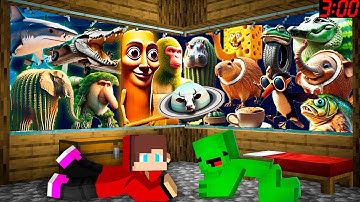 JJ and Mikey Found All Characters from Italian Brainrot in Minecraft - Maizen