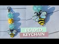 Bubblegum Beaded Keychain Tutorial | Bumble Bee Acrylic Blank