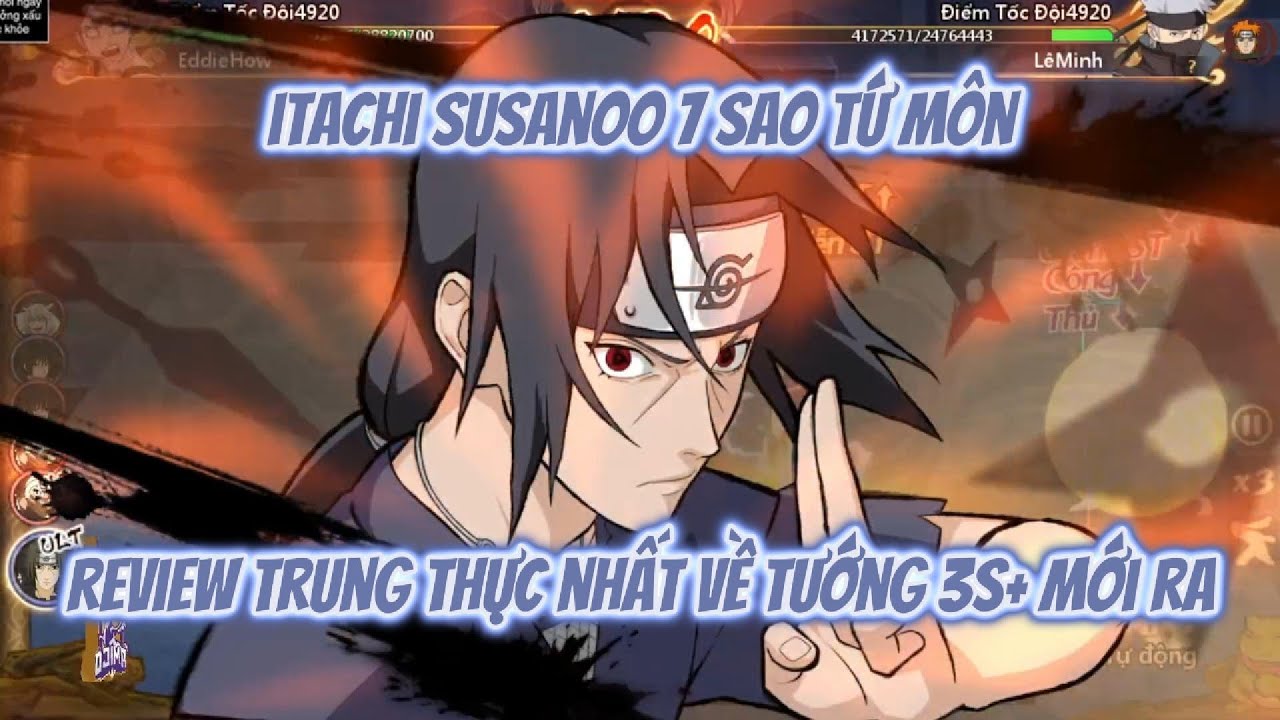 HUYỀN THOẠI LÀNG LÁ | ITACHI SUSANOO 7 SAO 4 MÔN - SIÊU DMG - REVIEW TRUNG THỰC NHẤT SỨC MẠNH ITACHI