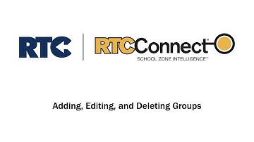 Adding, Editing, & Deleting Groups [RTC-Connect.com]