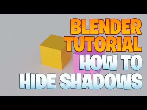 Blender beginner series No. 70 - How to hide the shadows