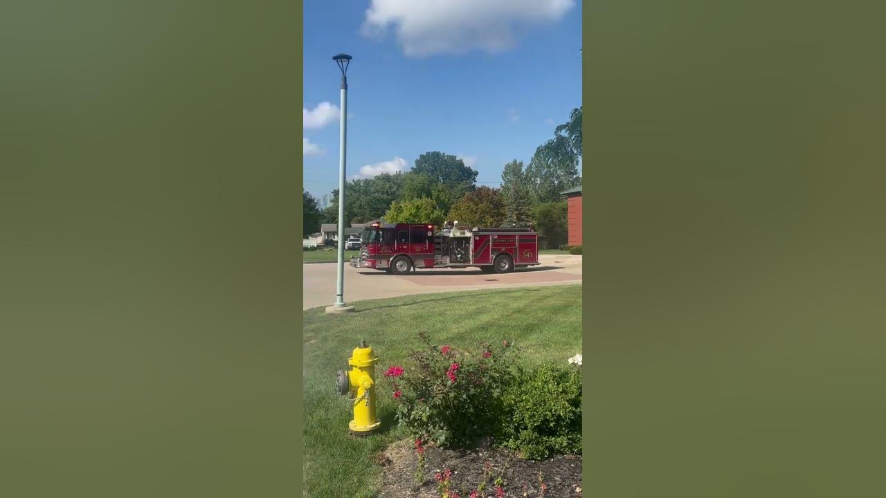 Engine & Ladder 345 out the door! - YouTube
