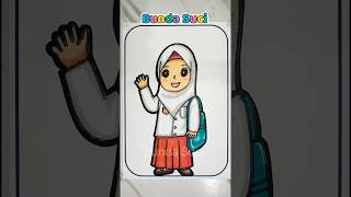 Tutorial for coloring pictures of Muslim women wearing hijab #art #coloring #coloring #drawing #e...