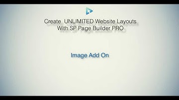 SP Pagebuilder Pro Tutorial - Image Add On