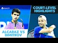 Carlos alcaraz vs grigor dimitrov courtlevel highlights  miami 2024