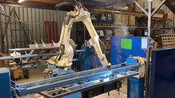 otc lasrobot picknicktafel poten lassen