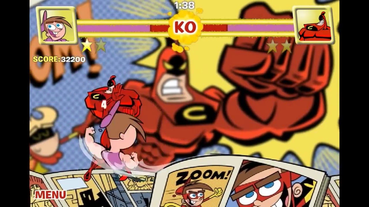 Мультфильм игра волшебные родители - Драка Тимми и Крокера, Волшебные ...