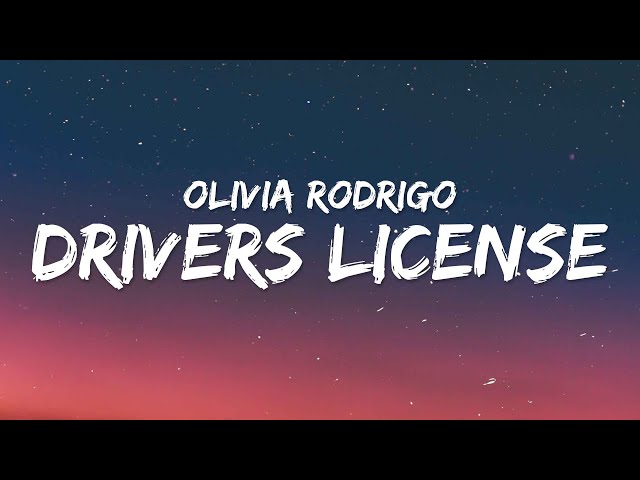 Olivia Rodrigo - drivers license (Lyrics) class=