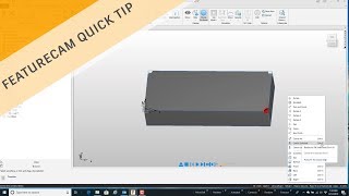 Working with the 'Center Selected' option in FeatureCAM