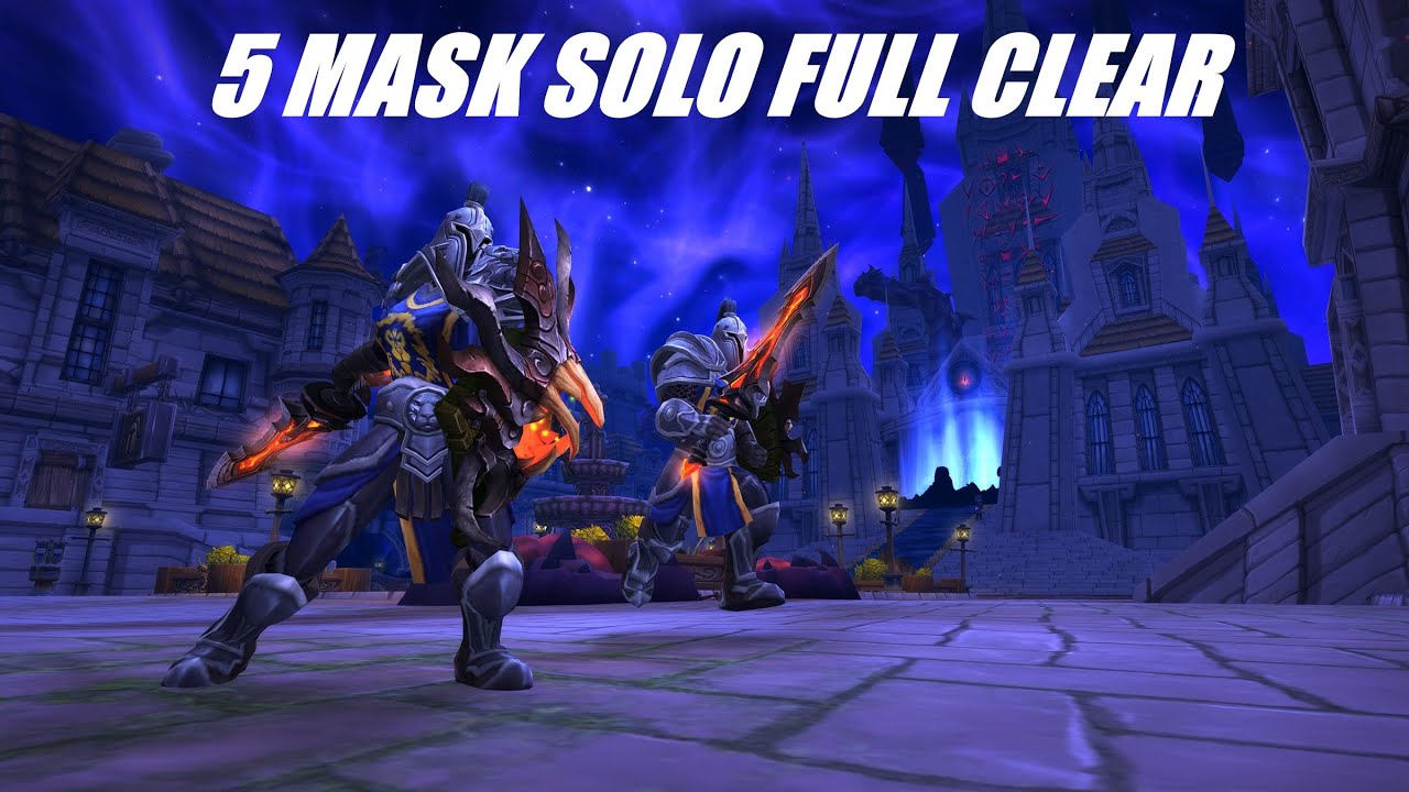 World First Horrific Vision of Stormwind 5 Mask Solo Full Clear - YouTube