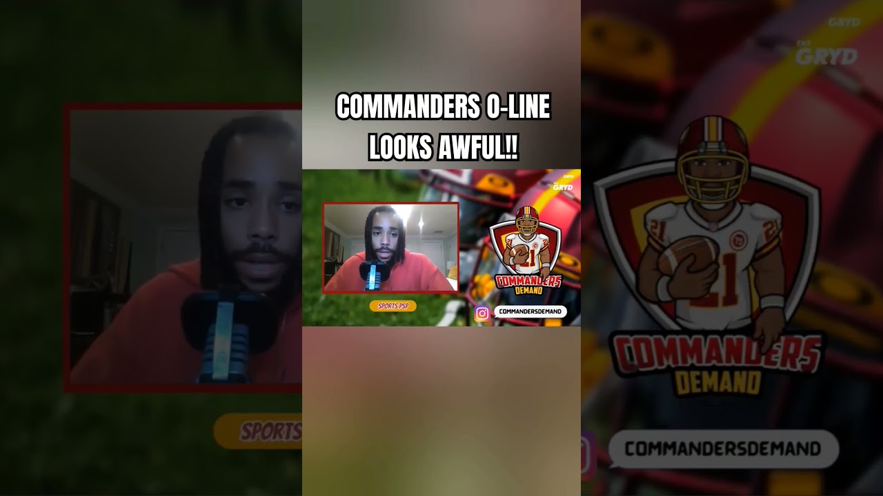 Commanders O-Line Looks BAD! #washingtondc #washingtoncommanders #washingtoncommandersnews #nfl
