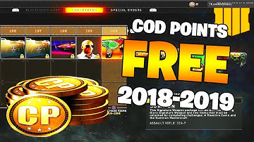 HOW TO GET FREE COD POINTS IN BLACK OPS 4!