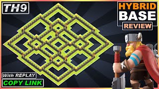 New BEST!! TH9 Base with Replay 2021 | COC TH9 base Copy link | Clash of Clans