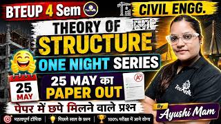 THEORY OF STRUCTURE | महामैराथन | One Shot | CIVIL ENGG. 4th Sem | BTEUP