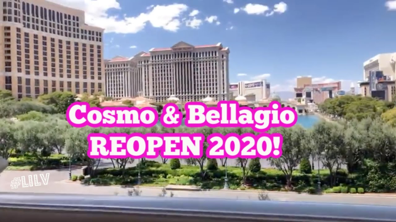 The Vegas Strip Is Open Cosmo Bellagio Youtube