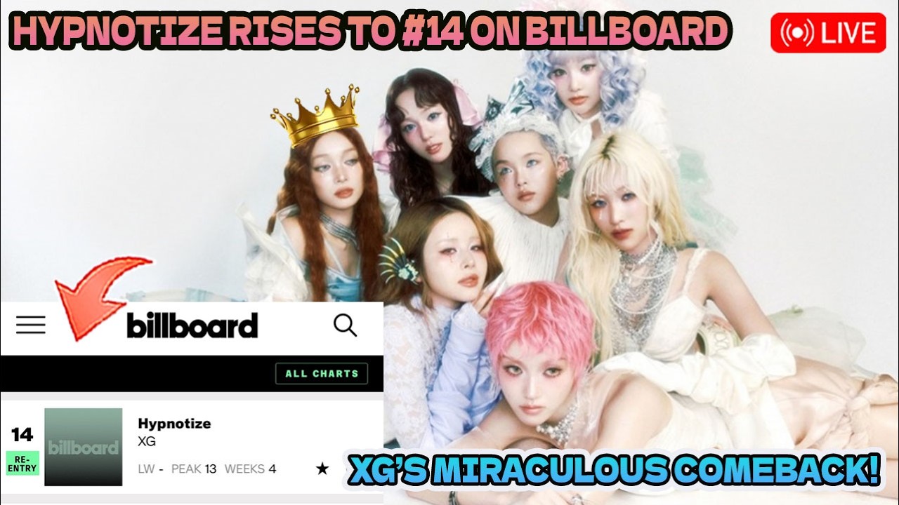 XG’s Miraculous Comeback! HYPNOTIZE Rises to #14 on Billboard