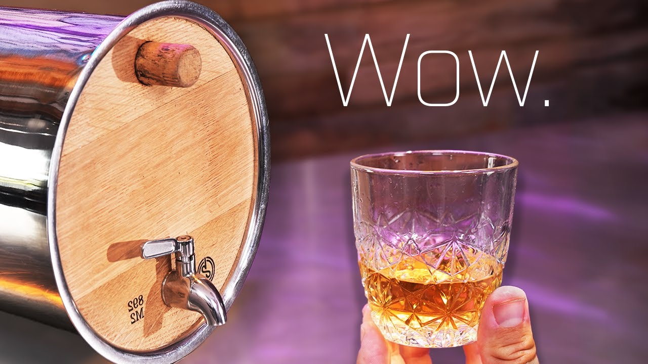 Tasting Peach Brandy Aged in a Chinquapin Barrel