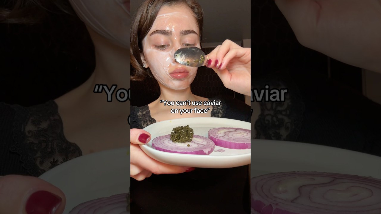 I beg to differ 🫣 caviar makes my skin look like glass