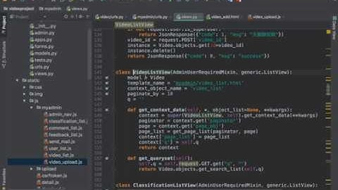 基于django的视频网站开发02