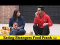 Eating strangers food prank bobbybutt