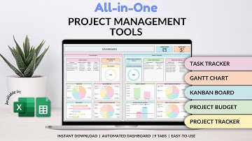 Project Management Tools tutorial - Gantt Chart - KanBan board - Projects budget & task tracker