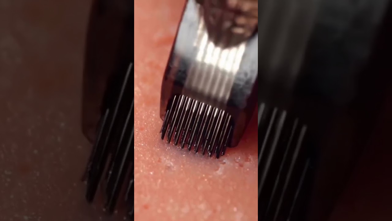 Agulha de tatuagem em câmera lenta #tattoo #tattoos #tatuagembrasil #tattooartist