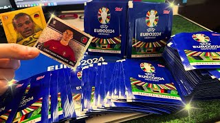 KOMPLETTE DISPLAY BOX (100 TÜTEN 600 STICKER!!!) Topps UEFA EURO 2024 Germany