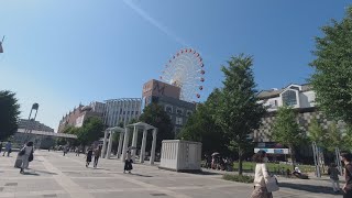 4K Walking around Center Kita Station in Yokohama