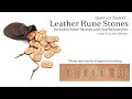 How to Make Leather Rune Stones.