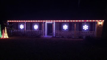 XLights controlled DIY Snowflakes