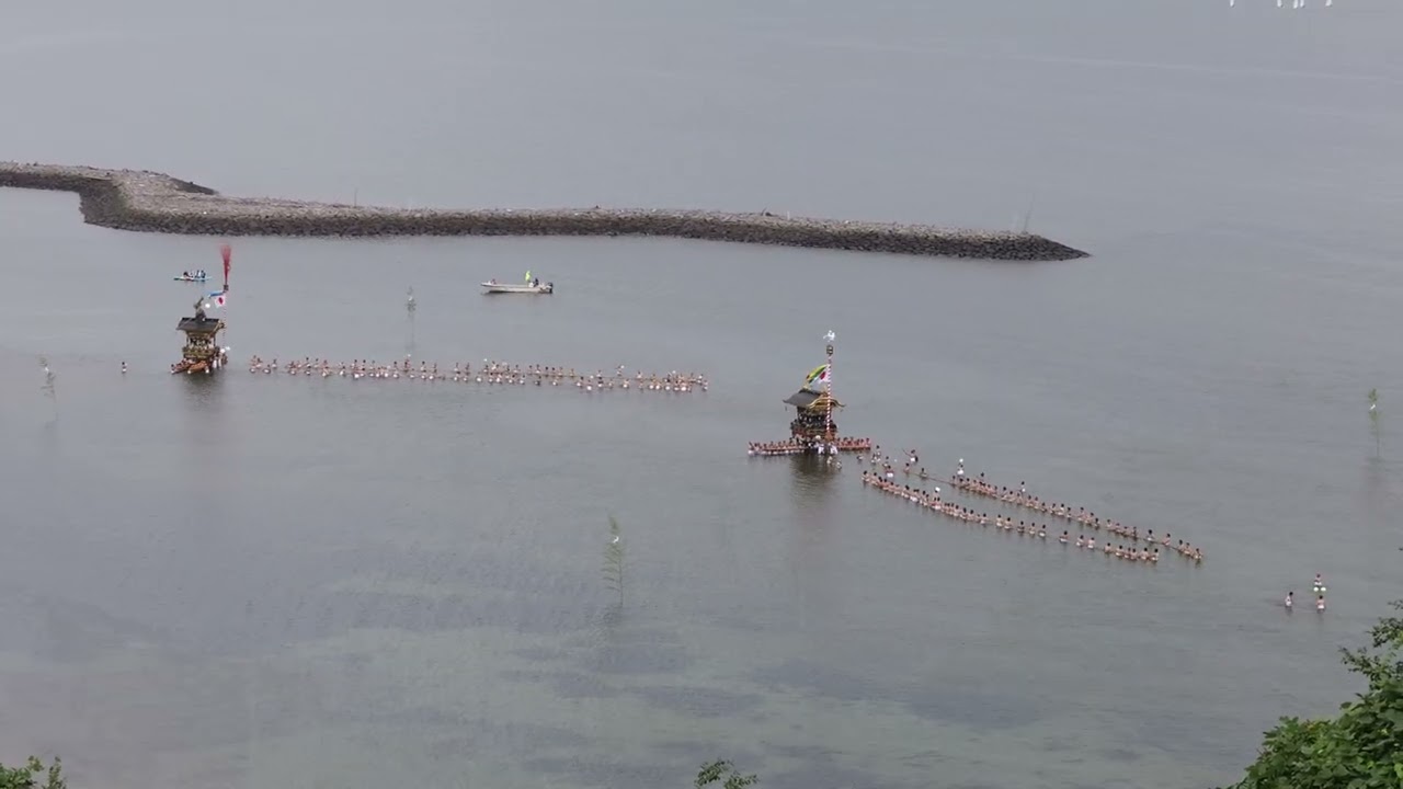 三谷祭　神幸祭　海中渡御　２０２５年１０月１９日