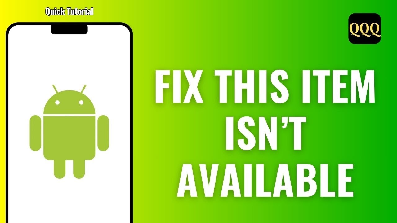 How To Fix This Item Isn’t Available In Your Country Play Store On ...