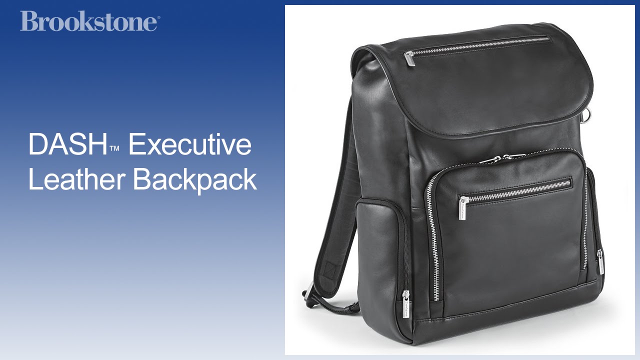 executive leather backpack