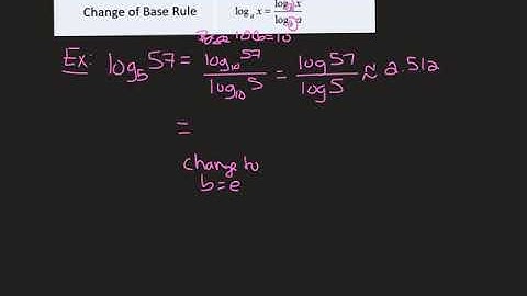 Precalculus 5.5 Properties of Logarithms
