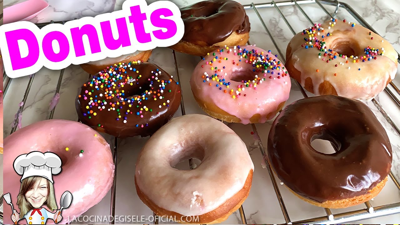 Como hacer donas 🍩 Receta Infalible! Deliciosas Donuts y glaseado fácil