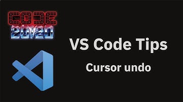 VS Code tips — Cursor undo
